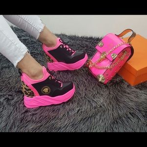 Neon Purse & Shoes